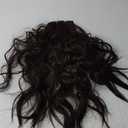 Vigorous Clip in Hair Extensions 4Pcs Black Hair Extension 24 Inch Long Wavy Soft Synthetic Hairpieces for Women