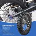 3.00-14 90/100-14 Rear And 2.75x17 70/100-17 Front Wheel Dirt Bike Rim With 15mm Bearing for 110cc 125cc 140cc 150cc 160cc TTR125 RM80 RM85 KLX140R DB17 DB27 Apollo RFZ SSR Baja Pit Bike