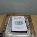 Toaster 4 Slice Retro Stainless Steel with Extra Wide Slots Bagel, Defrost, Reheat Function, Dual Independent Control Panel, Removable Crumb Tray, 6 Browning Levels, Cream White