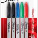 Sharpie 30075 Sharpie Permanent Markers Fine Point 1  Pack of 2 (16Pcs)