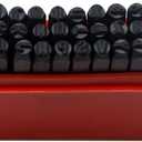 Oudtinx Number and Letter Stamp Set (36 Piece Punch Set/A-Z & 0-9) Hardened Steel for Metal Wood, Leather- 1/8" (3mm)