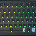 Ki75 Wireless Mechanical Gaming Keyboard Kit, Aluminum Barebones Keyboard Base, 75% Layout Hot Swappable Custom Keyboards RGB Backlit with Knob, Tri-Mode BT5.0/2.4G/USB-C for Windows