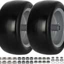 13x6.50-6 Lawn Mower Tires Flat Free for Zero Turn Mower, 5.5" Centered Hub