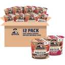 Quaker Instant Oatmeal Express Cups, 10g Protein 2 Flavor Variety Pack, (Pack of 12) (EXP 11/08/26)