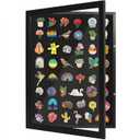 Americanflat 14x18 Pin Display Case - Ideal for Enamel Pins, Medals, Jewelry, Memorabilia - Silhouette Collection - Black Pin Collection Display with Polished Plexiglass for Wall Decor