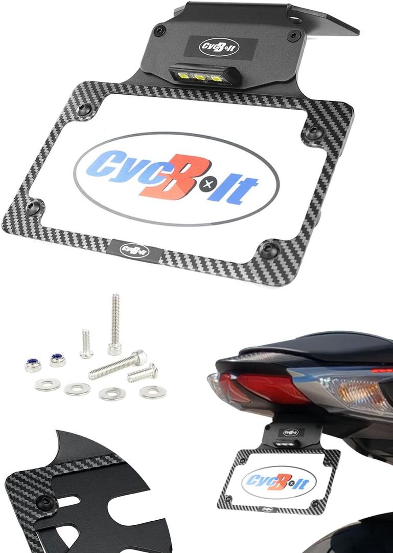 Fender Eliminator Fit for GSX-R600 GSX-R750 2011-2026 GSX-R 600 GSXR750 License Plate Bracket Mount Holder Tail Tidy with LED License Plate Light
