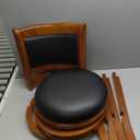 Boraam Augusta Bar Height Swivel Stool, 29-Inch, Cherry