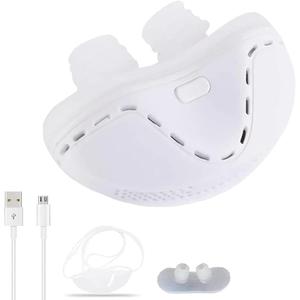 Snoring Prevention Goods, Electric Nose Clip, Electric Snoring Prevention Device, Nose Mask, Nose Plug, Silicone Nose Mask, Air Circulation, Good Sleep, Promotes Nasal Breathing, Unisex