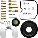 Carburetor Carb Rebuild Repair Kit with Diaphragm Float Replacement for Kawasaki KLR650 2006-2018 KLX650R 1993-1996
