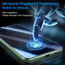 UniqueMe for Samsung Galaxy S23 6.1 inch Privacy Screen Protector,Ultrasonic Fingerprint Compatible[2+2 Pack] 9H Tempered Glass and Camera Lens Protector