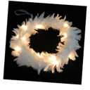 20pc Glowing Wreath White Decorative Door Pendant Led Lights for and Christmas Festival Decor Wreath for Indoor and Outdoor Use