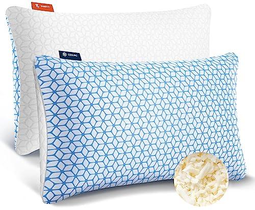Love Attitude Shredded Memory Foam Pillows King Size Set of 1, Cooling Pillow Firm and Soft Adjustable for Side Back Stomach Sleepers