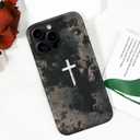 Magnetic for iPhone 13 Pro Case Christian Cross Camo Phone Case, Shockproof Slim Soft TPU and Hard PC Protective Cases Compatible with MagSafe Protective for Religious Boy Men Women, Black