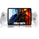 Crotrain Type C Mobile Gaming Controller for iPad and Tablet (Within 6.7-11") USB C Game Gamepad with Hall Joysticks/Hall Trigger/Turbo/Back keys, Streaming on PS5/PS4/Xbox/PC, Cloud Gaming Controller