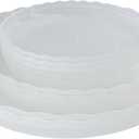 ECOESPTI 12Pcs Clear Plant Saucer, 6 8 10 Inch Durable Plastic Plant Tray, Round Plant Pot Saucers, Drip Tray for Indoor and Outdoor Garden, Clear