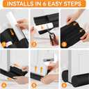 (2 Pack) Under Door Draft Stopper, Draft Stopper for Bottom of Door, Adjustable 30-36 Inch Door Draft Blocker, Under Door Gap Filler, Easy Install Door Seal, Helps Reduce Drafts, Noise and Heat Loss