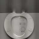 Elongated Toilet Seat, Soft-Slow Close, Oval(Oblong) Toilet Seat For Elongated Toilets, Quiet-Close Lid And Seat, Easy To Install And Clean, Never Loosen, White(18.5")