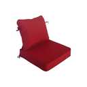 Garden lucky 19"x19" Outdoor Universal Cushion Set of 1, Patio Cushions with Handles & Ties, Water-Proof Stain-Resistant UV Resistant Weather Resistant High Resilience Foam with YKK Zippers,Chili