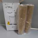 Lamosi 100 Count 12 oz Paper Cups, Disposable Kraft Paper Coffee Cups 12 Ounce for Hot/Cold Beverages, Water, Party, Picnic, Travel, Events