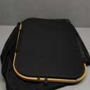 LONBET Laundry Basket with Lid, Made from Breathable Fabric | Aesthetic Clothes Hampers for Laundry with Side Handles & Sturdy Bamboo Frame (26 Gallons - Single, Black)