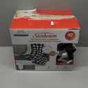 Sunbeam Electric Throw Royal Luxe Microplush Heated Blanket, 4 Heat Settings, 4-Hour Auto Shut-Off, Fast Heating, Warm and Cozy, Grey Rodeen Plaid, Throw