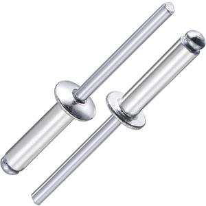 Wensilon (100Pcs) 1/4"x3/4" Aluminum blind pro Rivets,6.5X19mm Aluminum Grip and Steel Mandrel