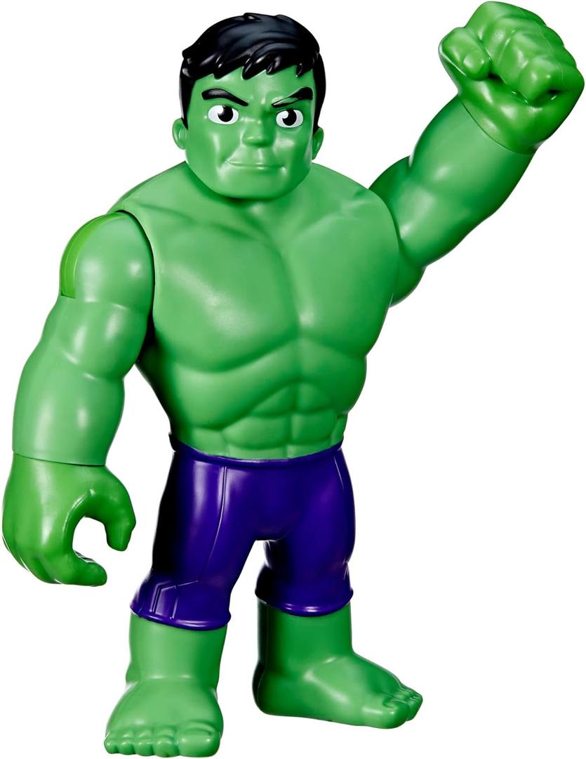 Spidey and His Amazing Friends Marvel Supersized Hulk 9-inch Action Figure,Preschool Super Hero Toy,Kids Ages 3 and Up,Avengers Action Figures