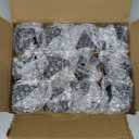 Cornucopia Brands 2-Ounce Black Coated Glass Jars (Pack of 12) Cosmetic Jars with Black Metal Lids and Black Matte Exterior