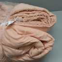 Bedsure Tufted Boho Comforter Set Queen Size - Light Pink Boho Bed Set, GentleSoft 3 Pieces Farmhouse Shabby Chic Embroidery Bedding, Gifts for Woman, Soft Jacquard Queen Comforter for All Seasons