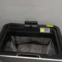 EKO Deluxe Mirage-T 50 Liter / 13.2 Gallon Touchless Rectangular Motion Sensor Trash Can, Matte Stainless Steel Finish