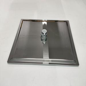 KES 12-Inch Shower Head Rainfall Style Modern Square Ultra Thin SUS304 Stainless Steel, Polished Finish, J211S12F18-PS