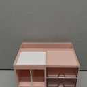 Multi-Functional Desk Organizer with 3 Drawer and 8 Compartments, Pink