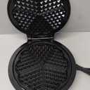 Mueller Heart 5 Waffle Maker, Waffle Iron, Adjustable Browning Control & Nonstick, Cool Touch Handle, Easy to Clean, Small Kitchen Appliances