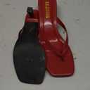 LULLASONG Women's Kitten Heels Sandals Square Open Toe Flip Flop Heels 1.8-2 Inch Heeled Sandals for Women 6.5