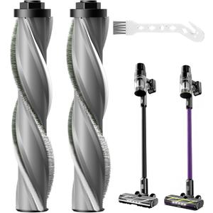 iSingo 3789X Brush Roll Replacement Compatible with Bissell Cleanview XR Pet 300W / XR 200W / Powerlifter Turbo Cordless Stick Vacuum, Model# 3797V, 3789U, 3789, 3789X, 3797, 3797W, 2 Pack, Grey