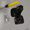 Black 7.8x8.1x4cm Plastic Large Left & Right Luggage Wheels W151 DIY Replacement Pack of 2