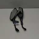 KHGUZ 2PCS Motorcycle Mirrors, Dirt Bike Rearview Side Mirror for Handlebar, Adjustible Motorbike Convex Rear View Mirror with 10MM Threaded Bolt, Compatible with Scooter, UTV, ATV