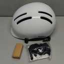 MOUNTALK Bike Helmets for Adults Men Women,Mens/Womens Bicycle Helmet with Magnetic Light,Youth Boys/Girls Helmet, Kids Helmets for 4 Years+ (Shiny white)