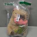 Capybara Plush Holding Flower 11 inch Cute Tulip Capibara Stuffed Animal Valentine's Day Plushies Toys Kawaii Gifts for Kids Brown