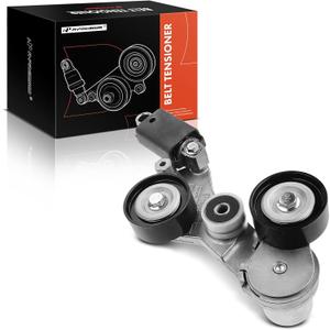 A-Premium Belt Tensioner Assembly with Pulley Compatible with Chevrolet Malibu 2008-2010 2013-2014, Impala 2014 & Buick LaCrosse, Regal 2012-2016 & Saturn Aura, Vue, Replace# 12663047, 12655192