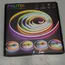 PAUTIX RGB Smart IC COB LED Strip Light Addressable 32.8ft/10m,UL-Listed 24V Color Flowing Strip Light Multicolor Flexible Tape Lights with APP Control/Music Mode,for TV,Bedroom,Party DIY Decoration