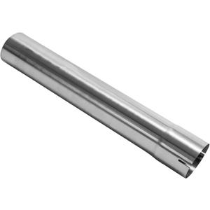 2.75 Inch Exhaust Pipe, T304 Stainless Steel (SS Tubo), Flared Slotted, Polished Finish, Tailpipe 17.3 L, 2 3/4 OD to ID Adapter, Straight Tubing