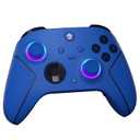 YUYIU Wireless 2.4GHz Controller with 7 Colors RGB Light for Xbox Controller, Xbox One Series X|S,Consoles,Steam PC Windows, with 1000mAh Battery/Dual Vib-ration/Turbo/Programmable, 3.5mm Audio Jack (BLUE)