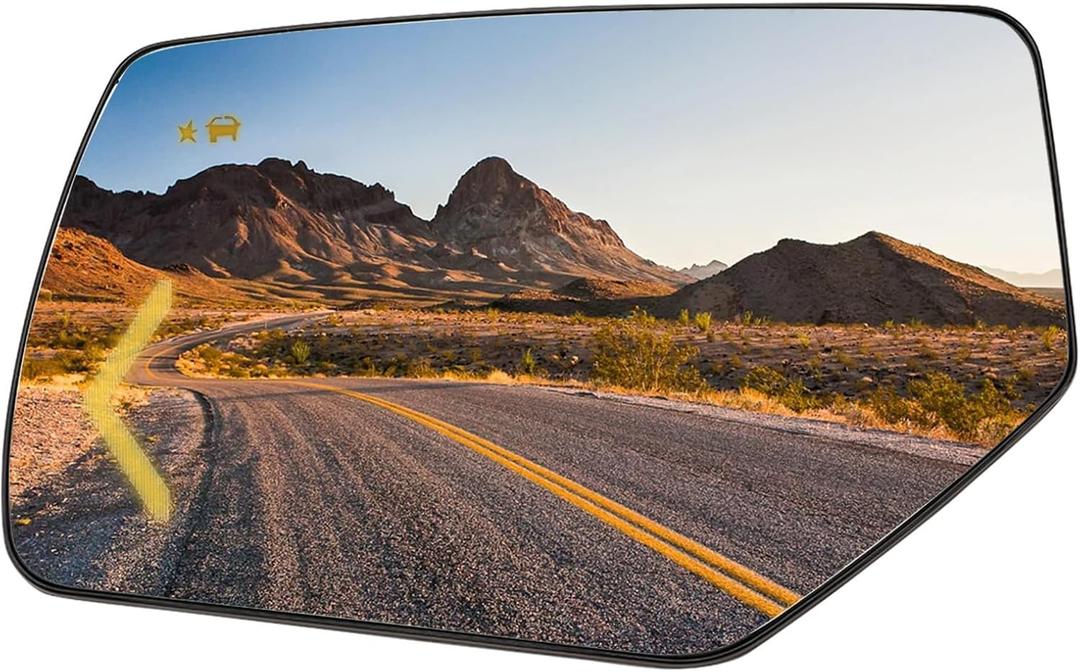 Driver Side Mirror Replacement for 2015 2016 2017 2018 2019 2020 Cadillac Escalade Chevrolet Suburban Tahoe GMC Yukon-Yukon L - Left Side, with Power Heated & Blind Spot & Signal Light