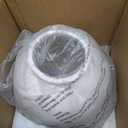 Large White Ceramic Vase - 9.8 Inch Rustic Farmhouse Vase for Home Decor, Minimalist Tall Vases for Living Room, Table, Bathroom, Holiday & Weddings (Sandstone White)