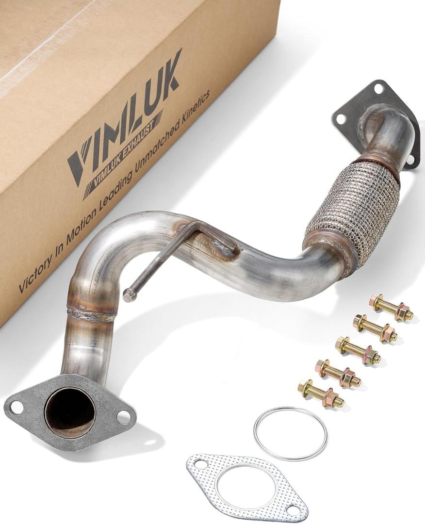 53826 Stainless Steel Exhaust Flex Pipe Compatible with 2008-2013 Nissan Rogue; 2014-2015 Nissan Rogue Select (VK-53826)