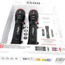 Infinity X1 3500 Lumen Dual Power Flashlight 2-Pack  High-Performance LED, Rechargeable or Alkaline Powered, 4 Light Modes, USB-C Charging, Includes Batteries and Cables