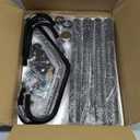 Kertnic Modern Coat Rack Freestanding with Natural Marble Base & Sturdy Metal Frame, 11 Hooks Hall Tree for Jackets, Hats, Bags, Entryway Organizer for Bedroom, Living Room, Closet (11 hooks-Black)