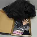 Girls Halloween Costumes Princess Kids Long Black Dress with Wig Accessories Cute Dress Up Birthday Outfits,   110 (3-4 Years)