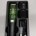 Beard Trimmer for Men, Premium Men's Vacuum Electric Trimmer Kit, 20 Levels Adjustable, Wet/Dry Use, Upgraded Stainless Steel Ceramic Blades, Perfect Christmas Gifts for Husband or Boyfriend (Black)